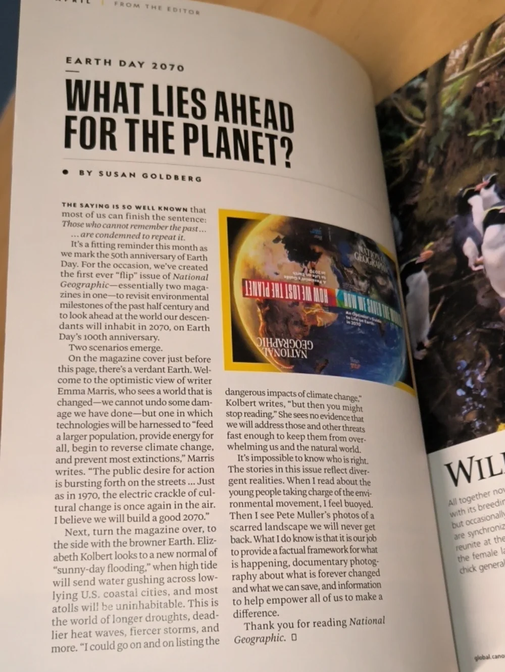 National Geographic Earth Day 50th Anniversary Special Issue 4.2020